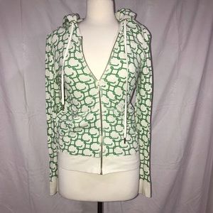 Juicy Couture Geometric zip up hoodie